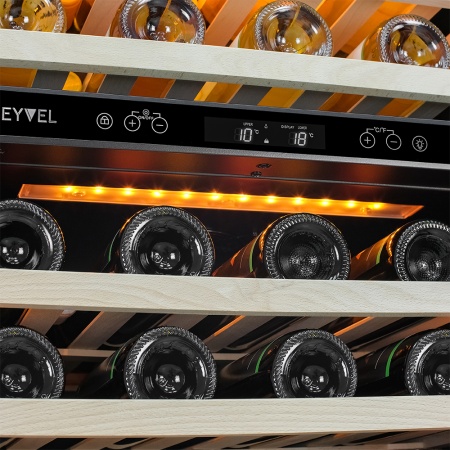 Винный шкаф Meyvel MV46NH-KWT2 со скрытой ручкой с белой рамой